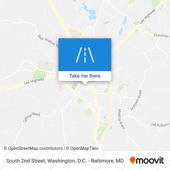 South 2nd Street map