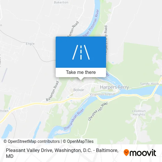 Pleasant Valley Drive map