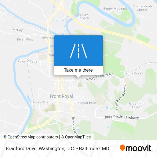Mapa de Bradford Drive