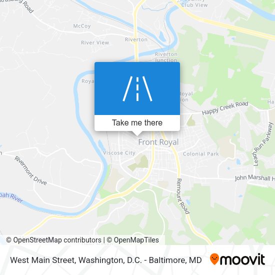 Mapa de West Main Street
