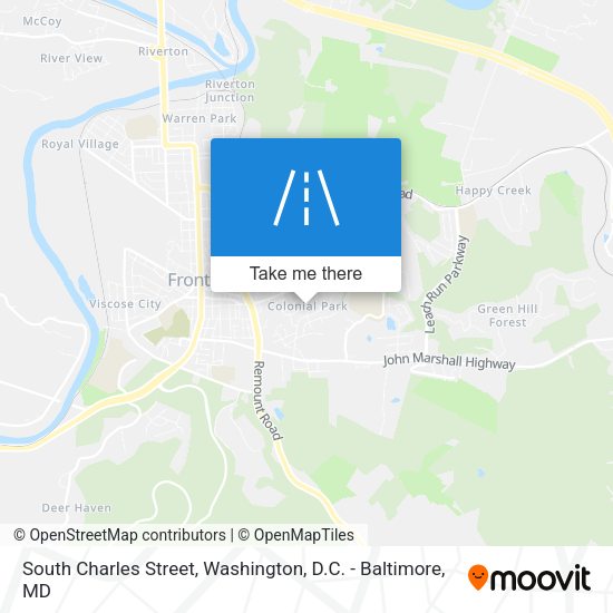 South Charles Street map