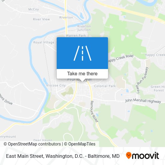 Mapa de East Main Street