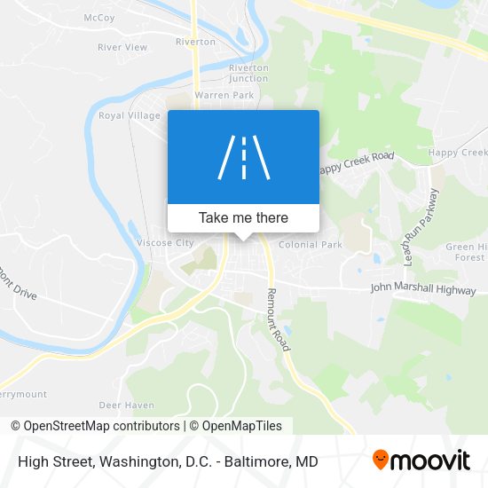 High Street map