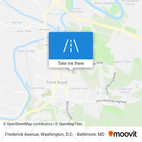 Mapa de Frederick Avenue
