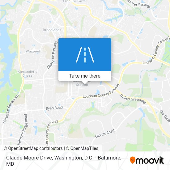 Claude Moore Drive map