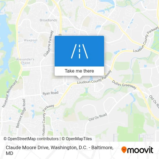 Claude Moore Drive map