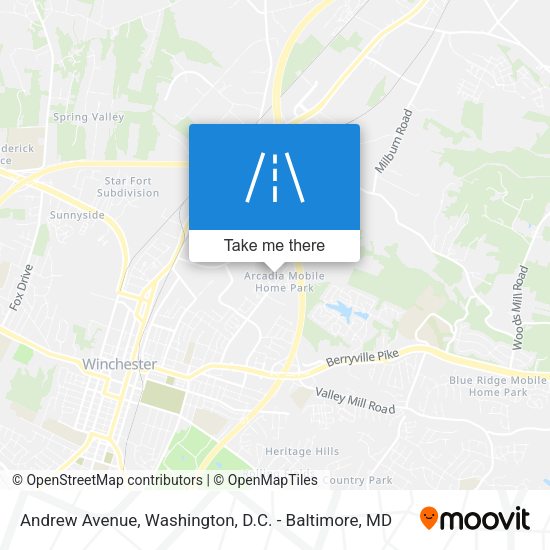 Andrew Avenue map