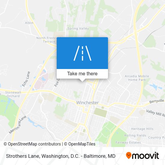 Strothers Lane map
