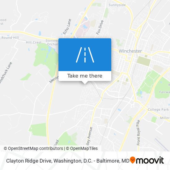 Mapa de Clayton Ridge Drive