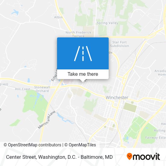 Mapa de Center Street