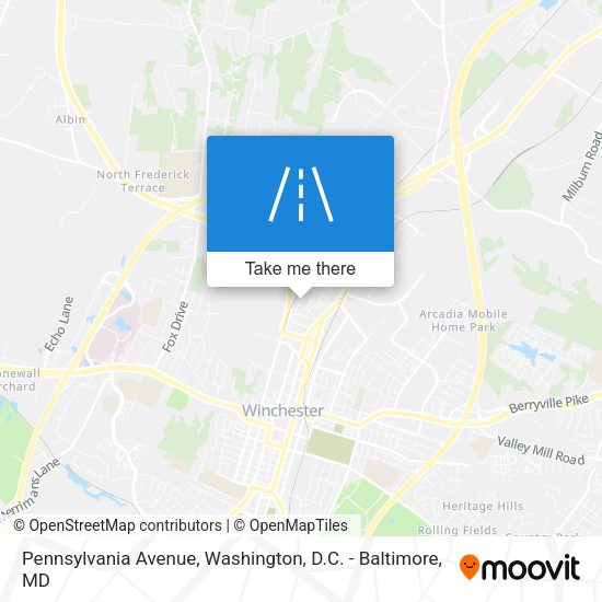 Pennsylvania Avenue map