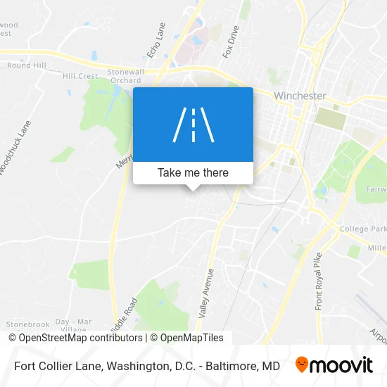Fort Collier Lane map
