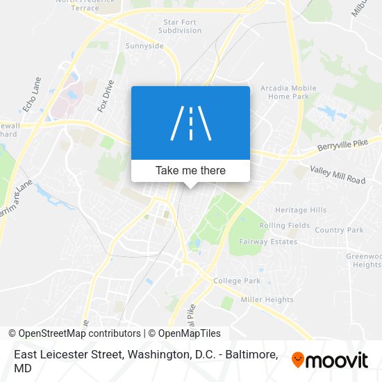 East Leicester Street map