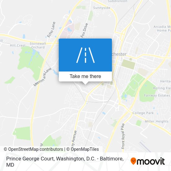 Mapa de Prince George Court