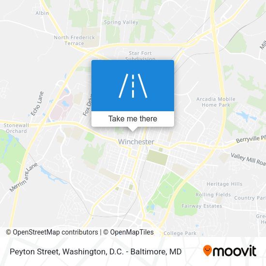 Peyton Street map
