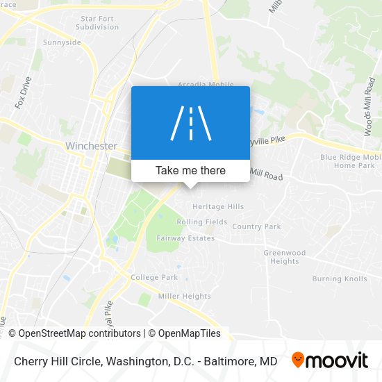 Cherry Hill Circle map