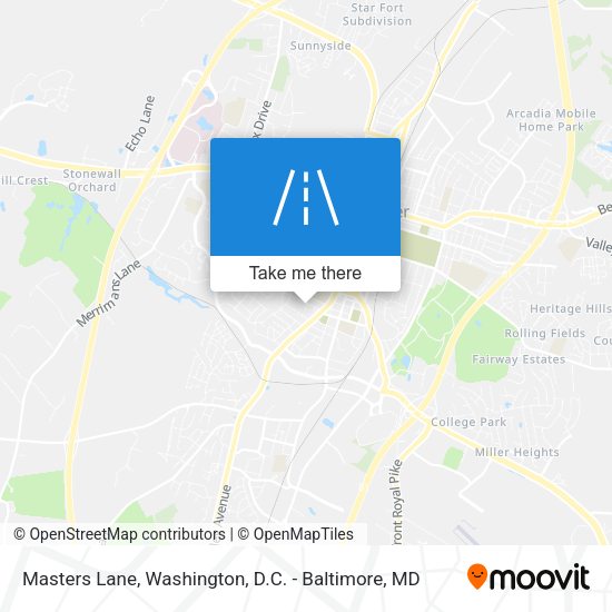 Masters Lane map