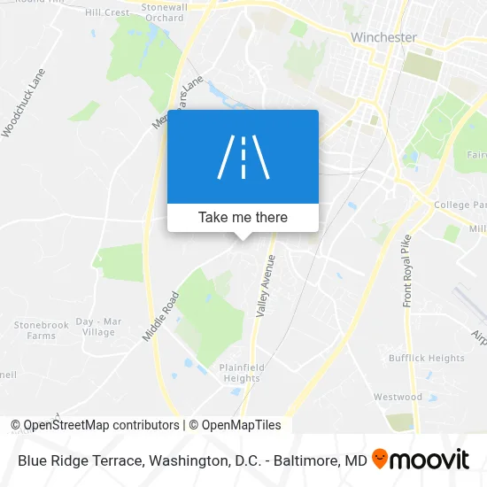 Blue Ridge Terrace map