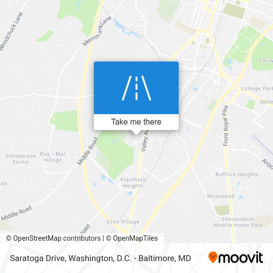 Saratoga Drive map