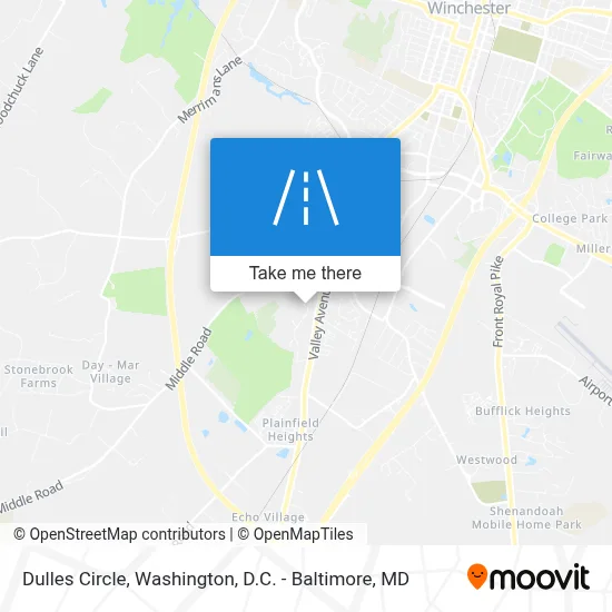 Dulles Circle map