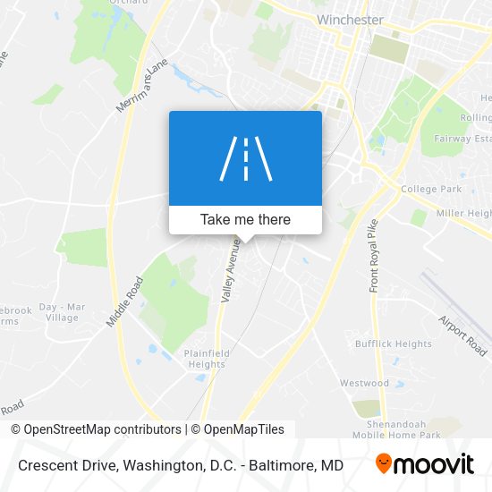 Crescent Drive map
