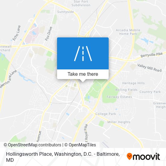 Mapa de Hollingsworth Place