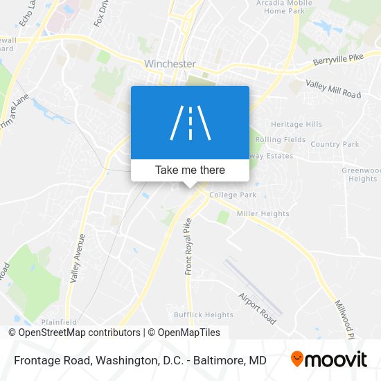 Frontage Road map
