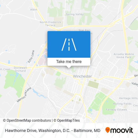 Mapa de Hawthorne Drive