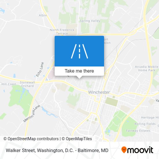 Walker Street map