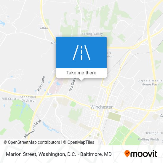 Marion Street map