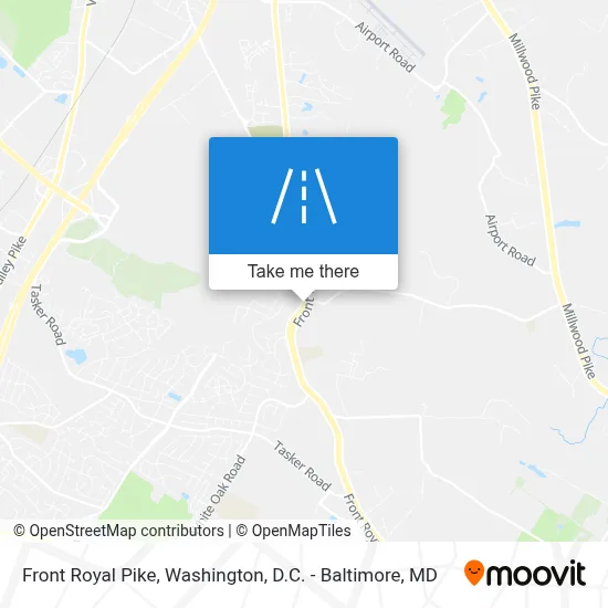 Front Royal Pike map