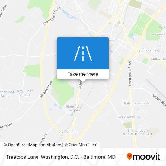 Mapa de Treetops Lane