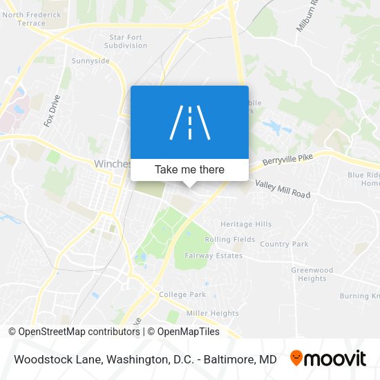Mapa de Woodstock Lane