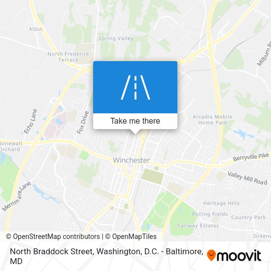 North Braddock Street map