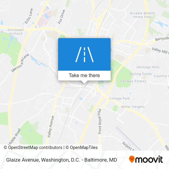 Mapa de Glaize Avenue