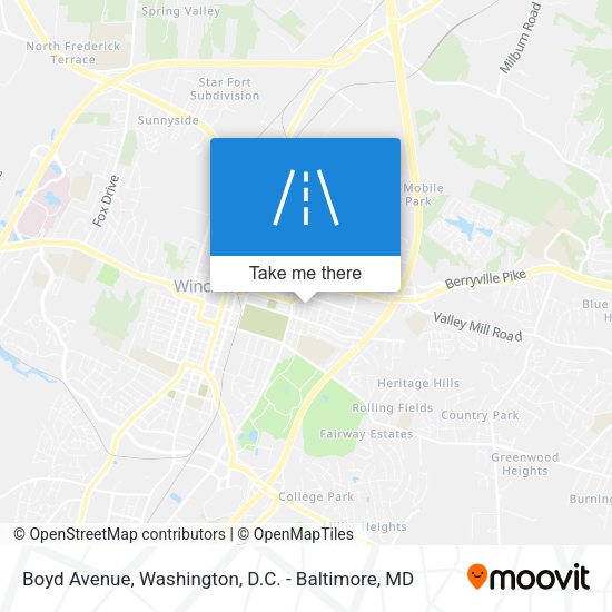 Boyd Avenue map