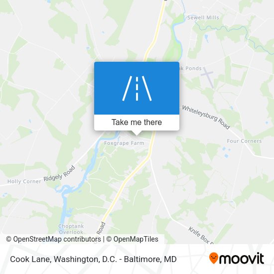 Cook Lane map