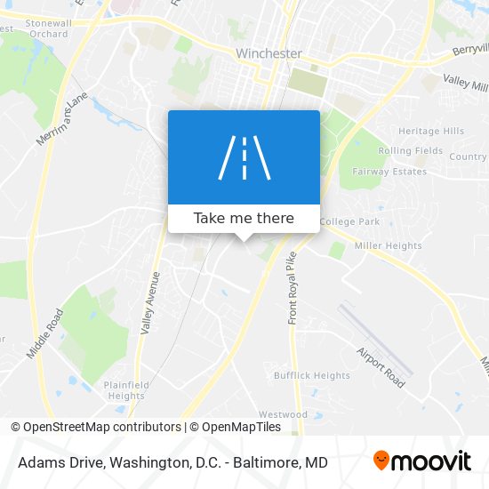 Adams Drive map