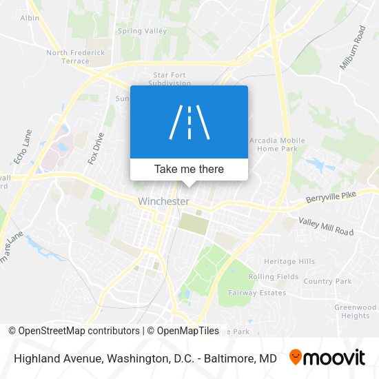 Mapa de Highland Avenue