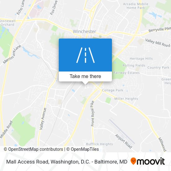 Mall Access Road map