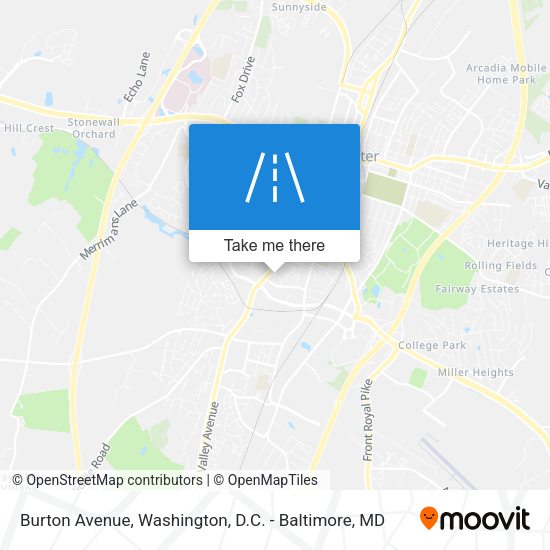 Mapa de Burton Avenue