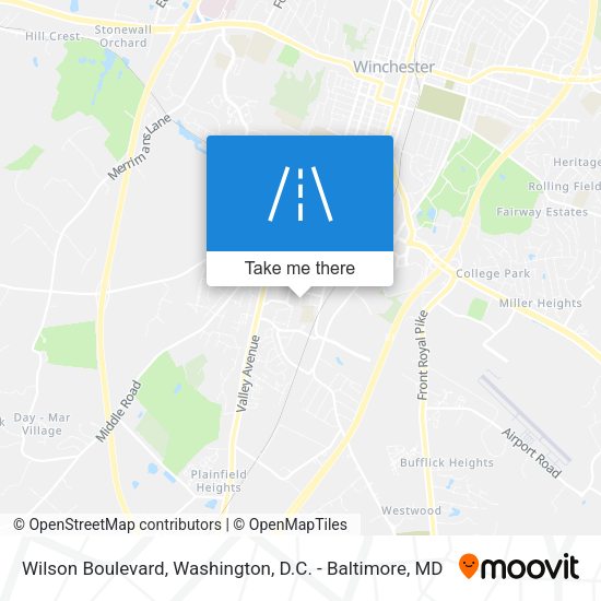 Mapa de Wilson Boulevard