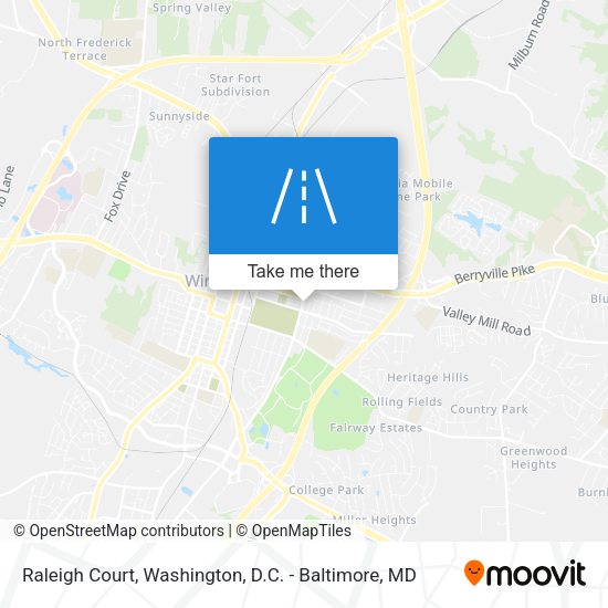 Raleigh Court map