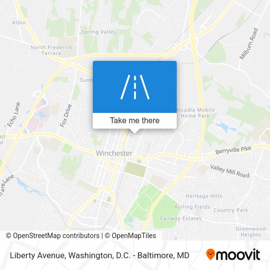Liberty Avenue map