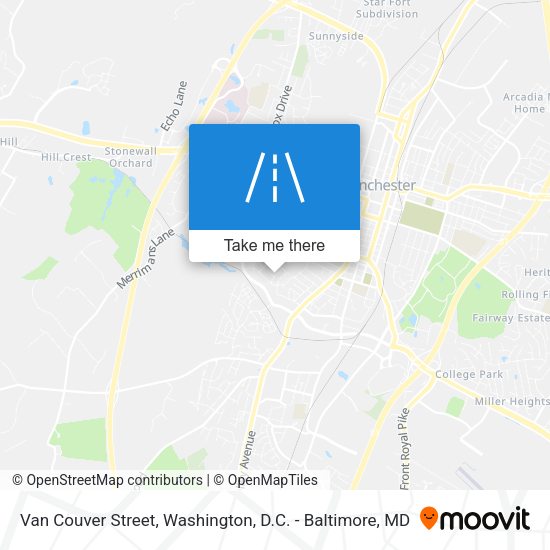Mapa de Van Couver Street