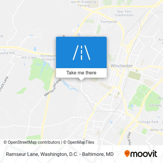 Ramseur Lane map