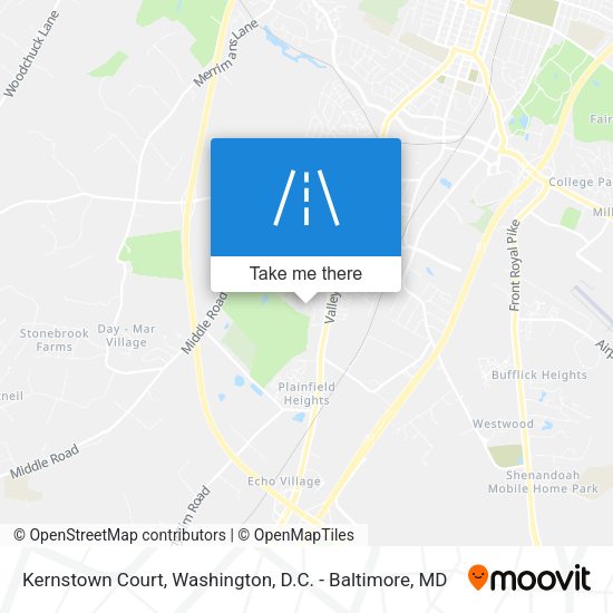 Mapa de Kernstown Court