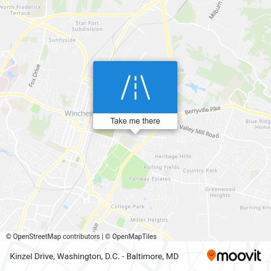 Kinzel Drive map
