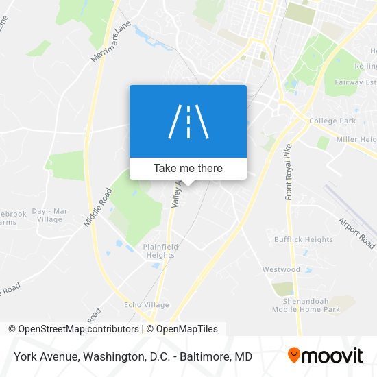 York Avenue map