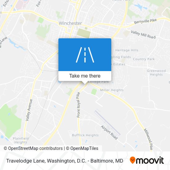 Travelodge Lane map